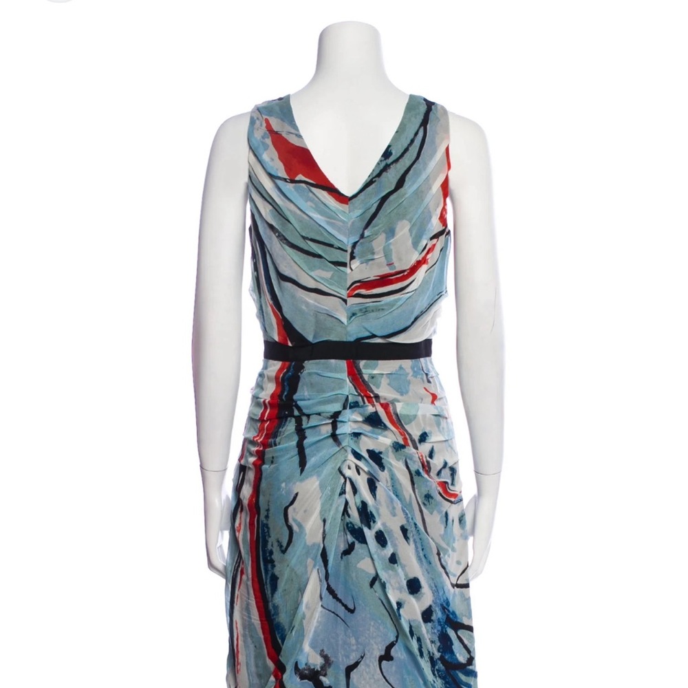 Diane Von Furstenberg Paradis Silk Chiffon Mini Dress Size 8 US - Picture 2 of 13